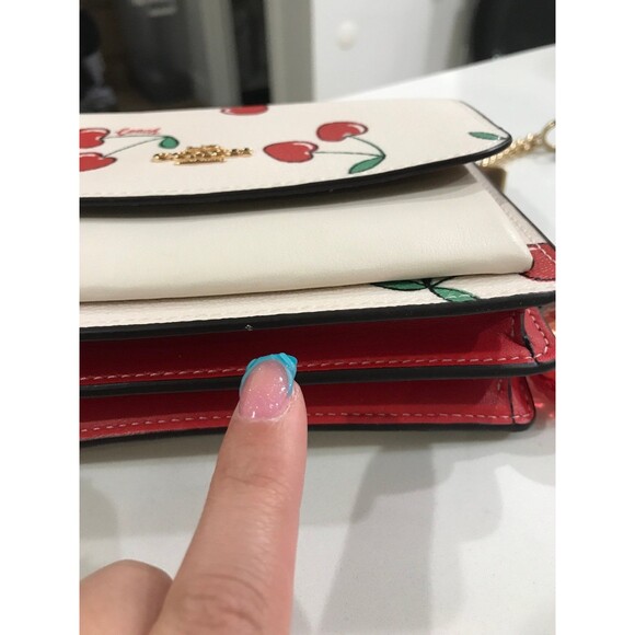 Coach Mini Klare crossbody bag with heart cherry print and keychain - Picture 10 of 11